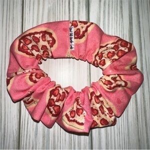 Last 1! Valentines pizza sparkle pink hair Scrunchie new